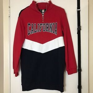 New H&m Women California Half Zip Pullover sweater
